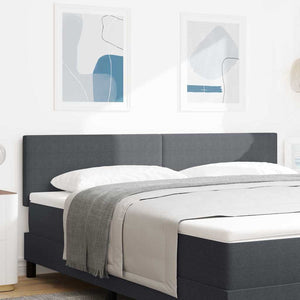 LED Kopfteil Dunkelgrau 180 cm Cordstoff