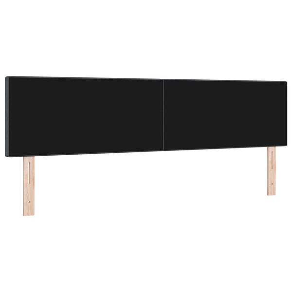 LED Kopfteil Dunkelgrau 180 cm Cordstoff