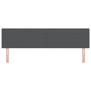 LED Kopfteil Dunkelgrau 180 cm Cordstoff