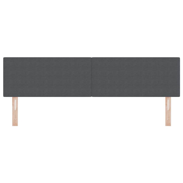 LED Kopfteil Dunkelgrau 180 cm Cordstoff