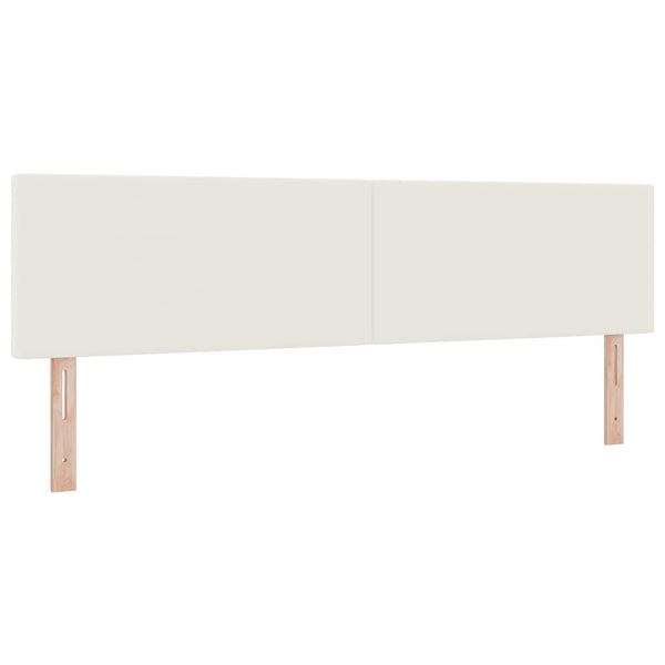 LED Kopfteil Creme Cordstoff 180 cm