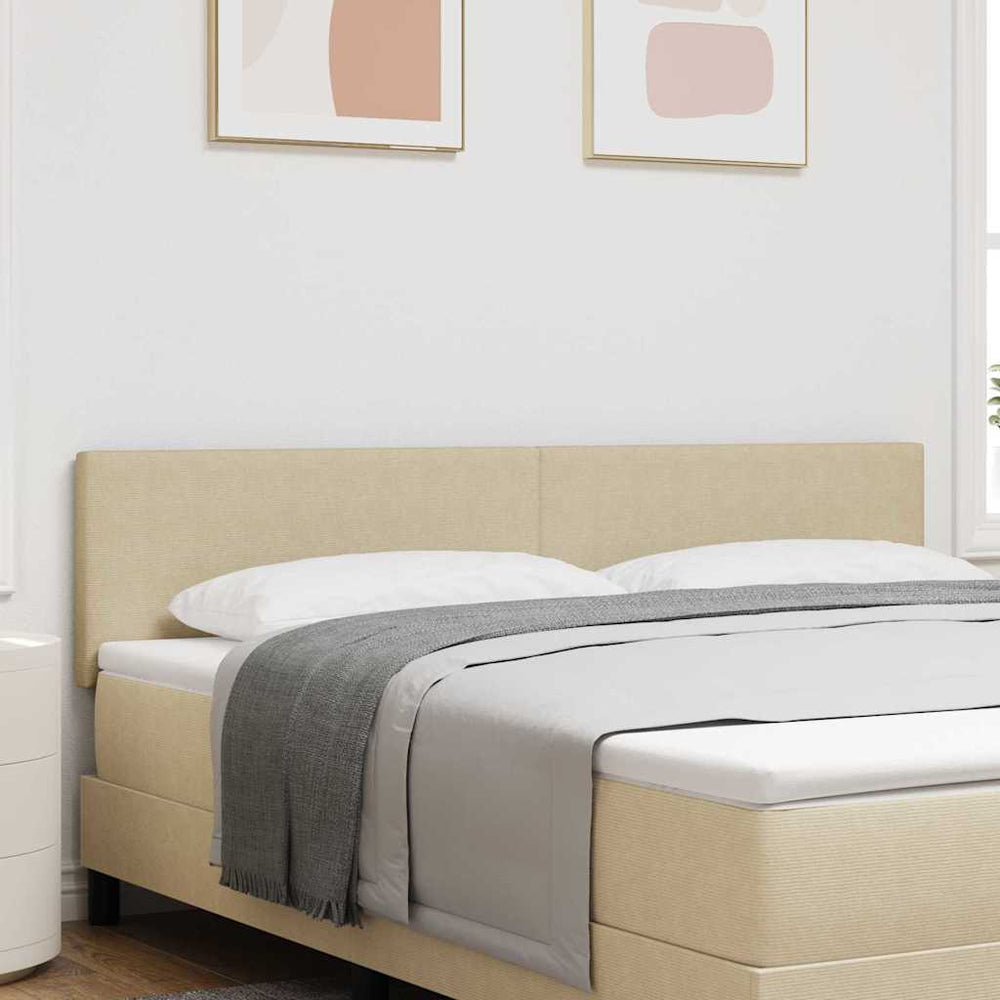 LED Kopfteil Grau-Grün 180 cm Cordstoff