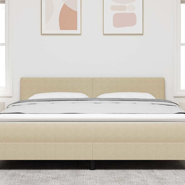 LED Kopfteil Grau-Grün 180 cm Cordstoff