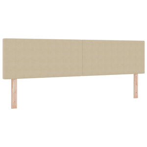 LED Kopfteil Grau-Grün 180 cm Cordstoff