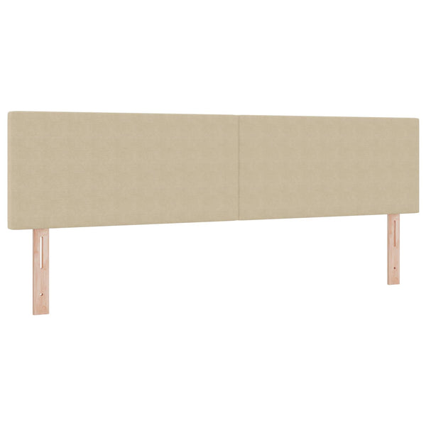 LED Kopfteil Grau-Grün 180 cm Cordstoff