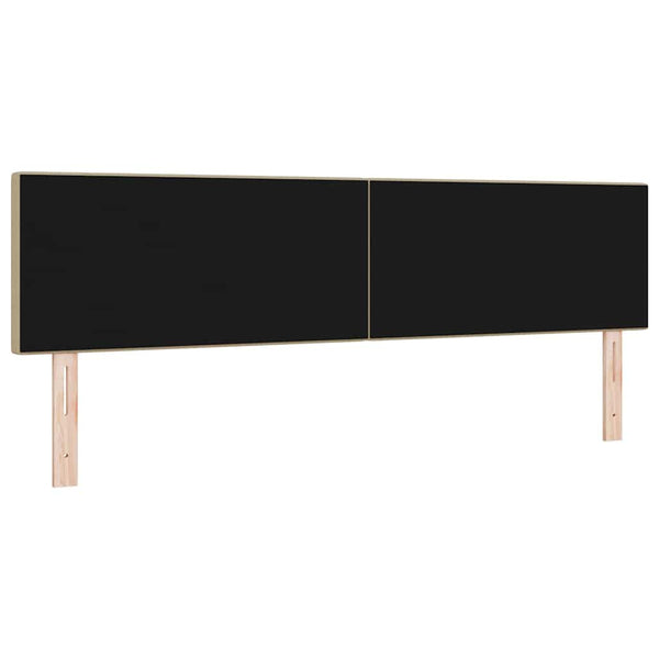 LED Kopfteil Grau-Grün 180 cm Cordstoff