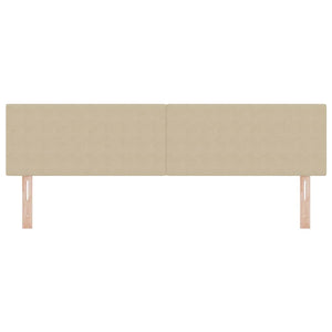 LED Kopfteil Grau-Grün 180 cm Cordstoff