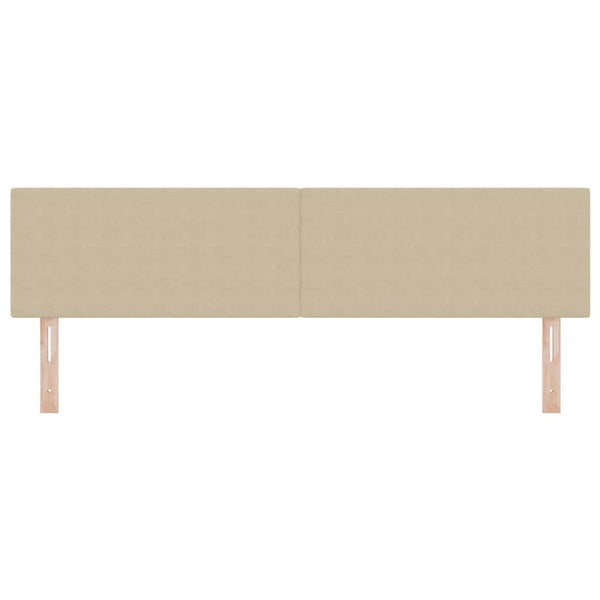 LED Kopfteil Grau-Grün 180 cm Cordstoff