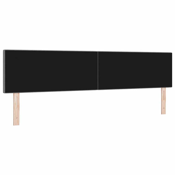 vidaXL LED Headboard with LED Light Strips Light Gray 200 cm Corduroy Fabric