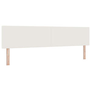 LED Kopfteil Creme Cordstoff 200 cm