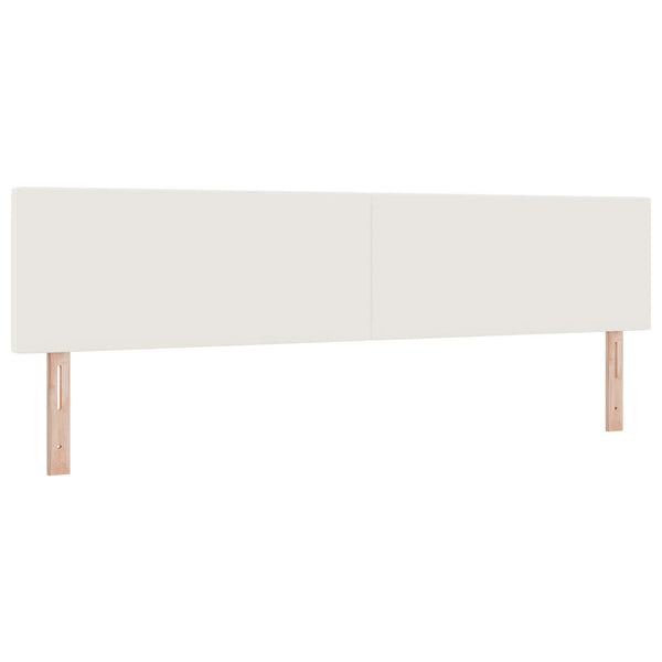 LED Kopfteil Creme Cordstoff 200 cm