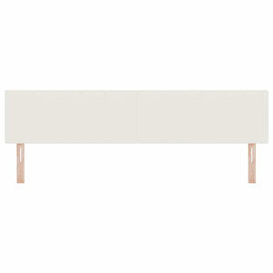 LED Kopfteil Creme Cordstoff 200 cm