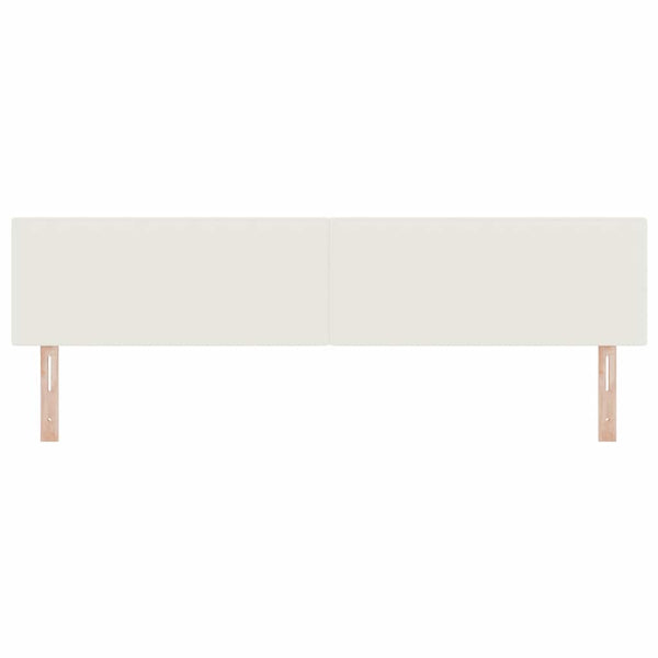 LED Kopfteil Creme Cordstoff 200 cm