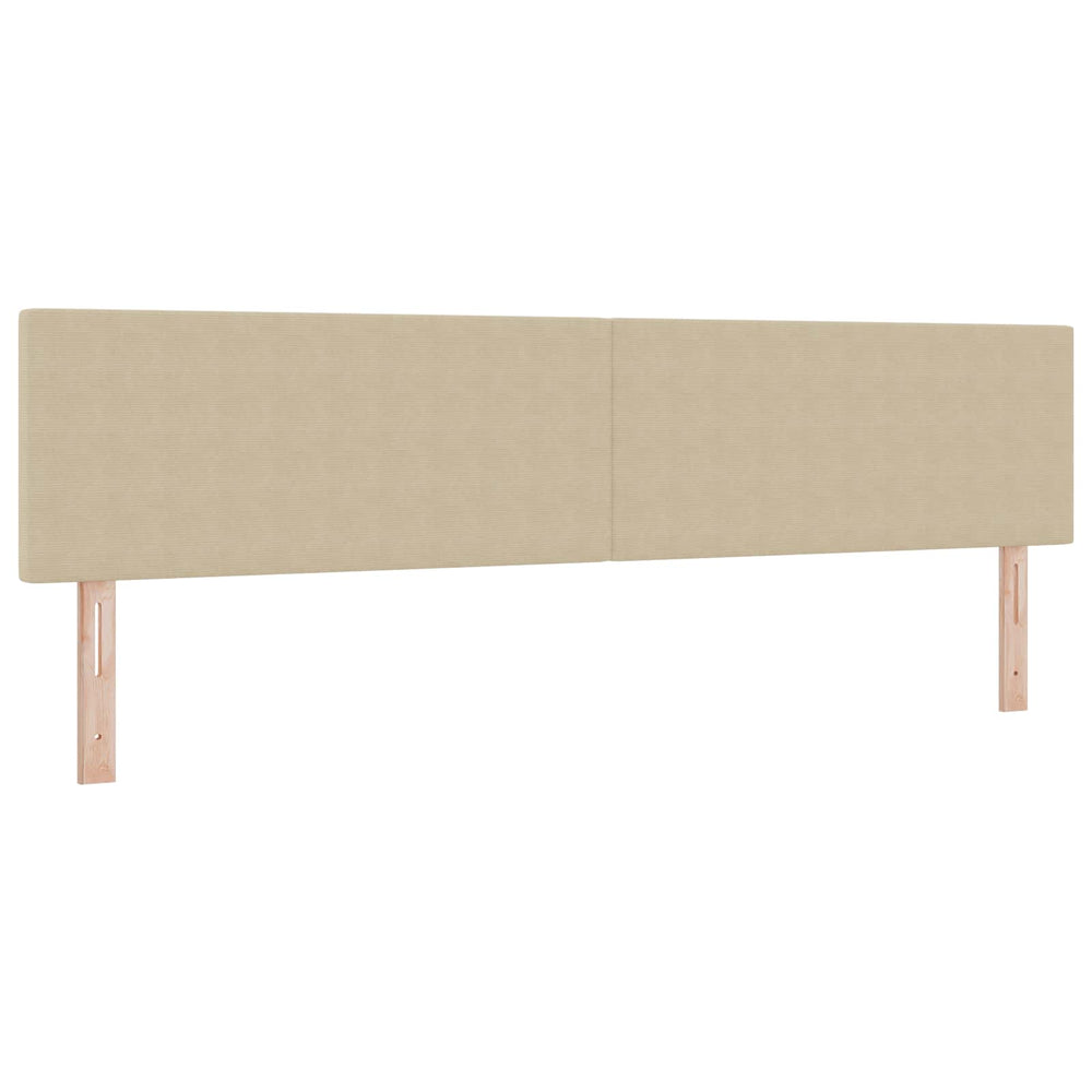 LED Kopfteil Grau-Grün 200 cm Cordstoff