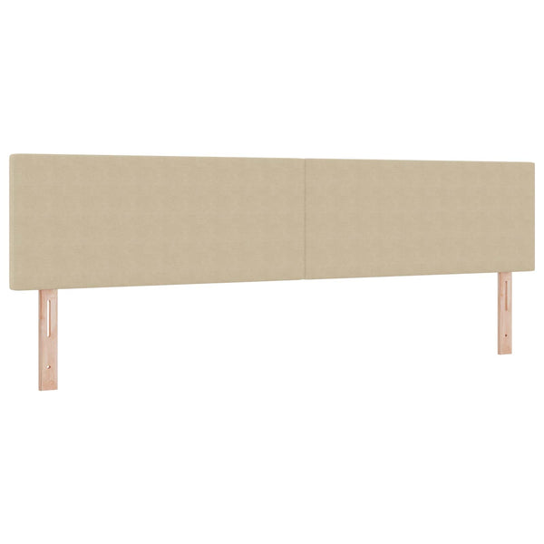 LED Kopfteil Grau-Grün 200 cm Cordstoff