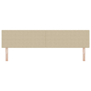 LED Kopfteil Grau-Grün 200 cm Cordstoff