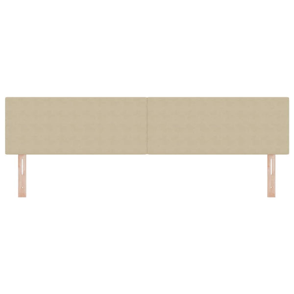 LED Kopfteil Grau-Grün 200 cm Cordstoff