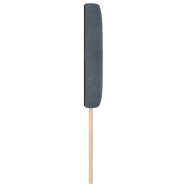 LED Kopfteil Dunkelgrau Samt 80 cm