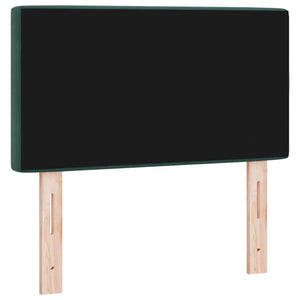 LED Kopfteil Dunkelgrün Samt 80 cm