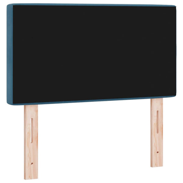 LED Kopfteil Dunkelblau 80 cm Samt