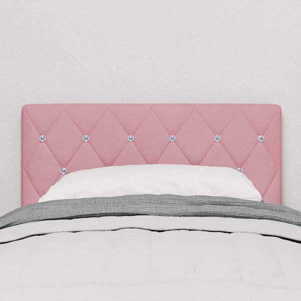 LED Kopfteil Rosa Samt 80 cm