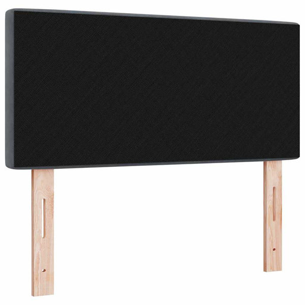 vidaXL LED Headboard with LED Strips Dark Grey 90 cm Velvet