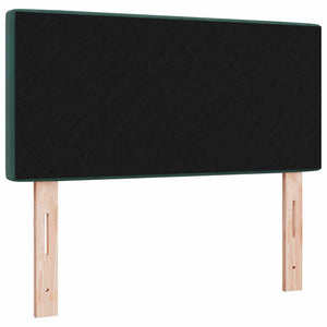 LED Kopfteil Dunkelgrün Samt 90 cm