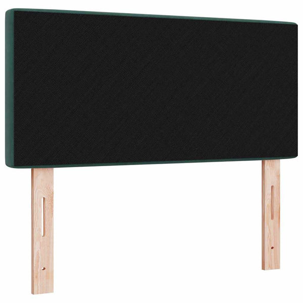 LED Kopfteil Dunkelgrün Samt 90 cm