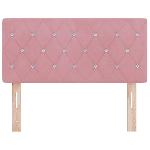LED Kopfteil Rosa Samt 90 cm