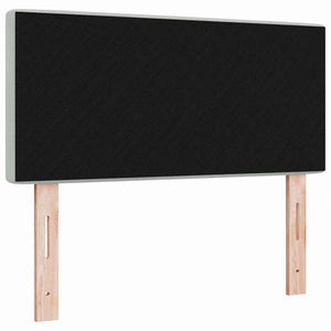 vidaXL LED Headboard with LED Strips Light Gray 100 cm Velvet