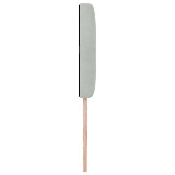 vidaXL LED Headboard with LED Strips Light Gray 100 cm Velvet