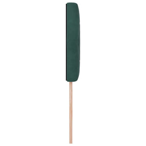 vidaXL Tête de lit à LED avec bandes lumineuses LED vert foncé 100 cm velours