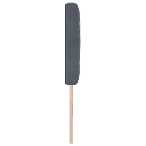 vidaXL Tête de lit LED avec bandes lumineuses LED Gris foncé 144 cm Velours