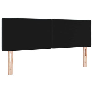 vidaXL Tête de lit avec bandes lumineuses LED noir 160 cm Velours