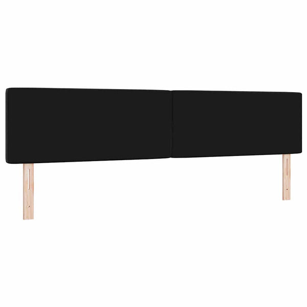 vidaXL LED Headboard with LED Strips Black 200 cm Velvet