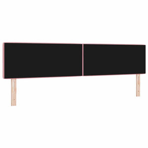 LED Kopfteil Rosa Samt 200 cm