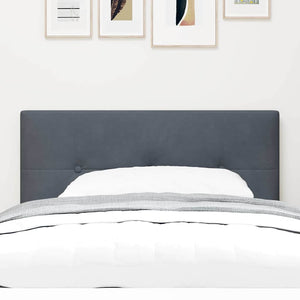 LED Kopfteil Grau 80 cm Samt