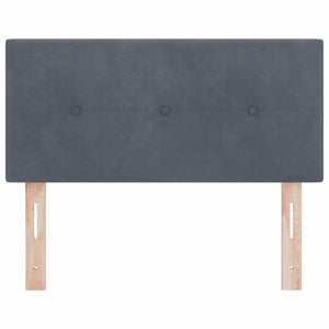 LED Kopfteil Grau 80 cm Samt