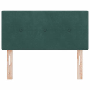 vidaXL LED Headboard with LED Strips Green 80 cm Velvet