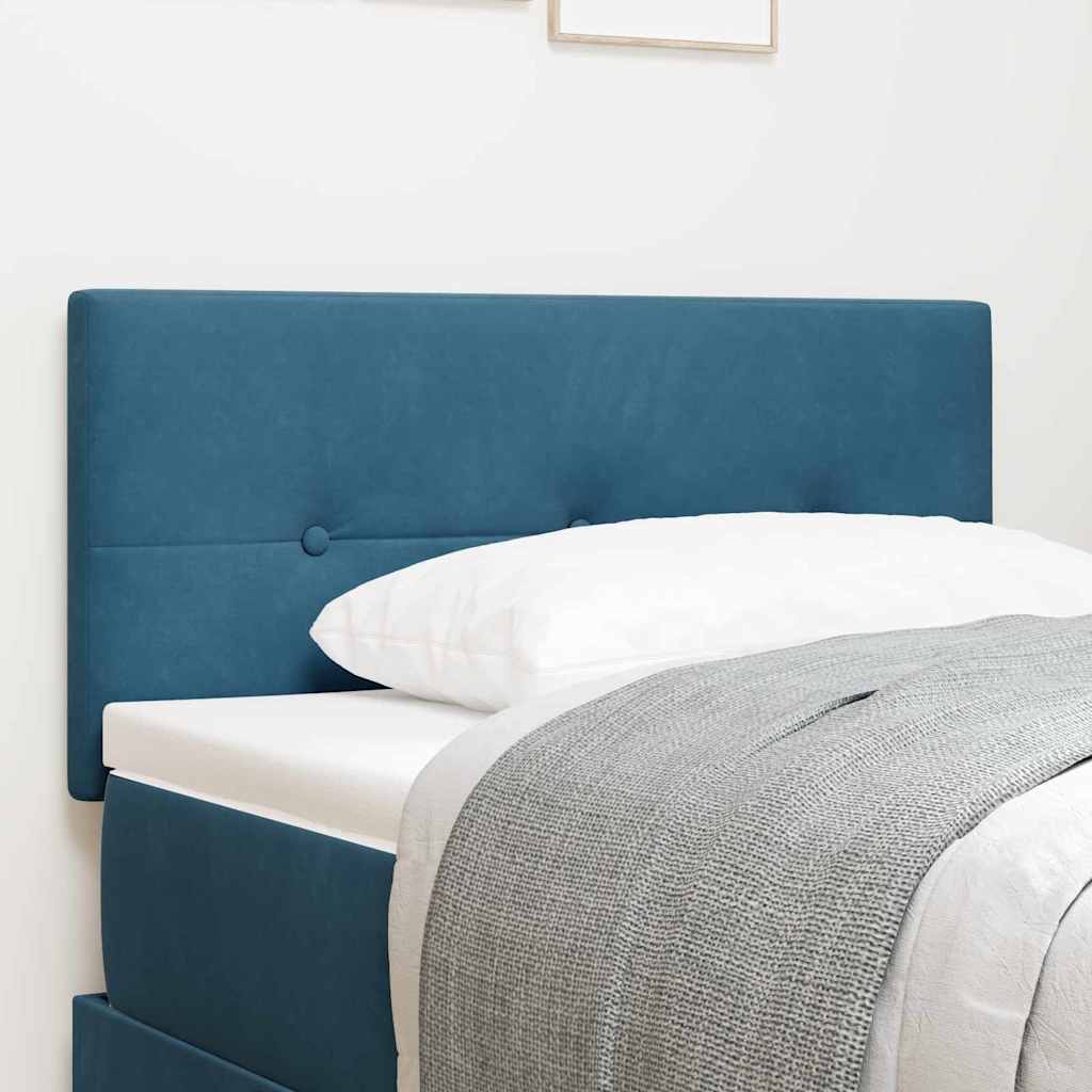 LED Kopfteil Blau 90 cm Samt