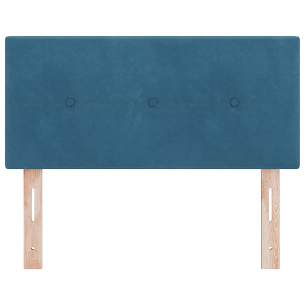 LED Kopfteil Blau 90 cm Samt
