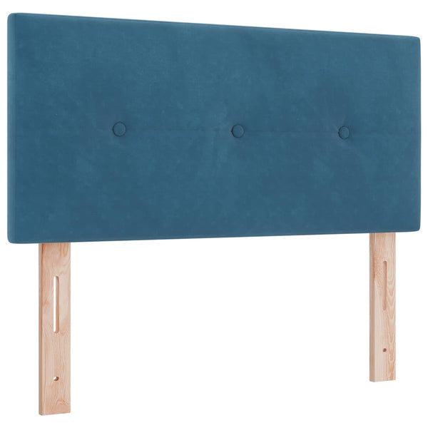 LED Kopfteil Blau Samt 100 cm
