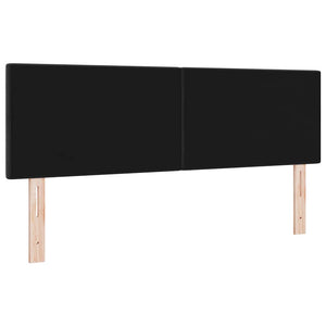 vidaXL Tête de lit LED avec bandes lumineuses LED Noir 144 cm Velours