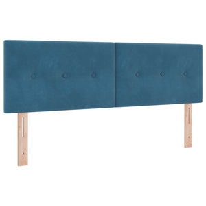 LED Kopfteil Blau Samt 144 cm