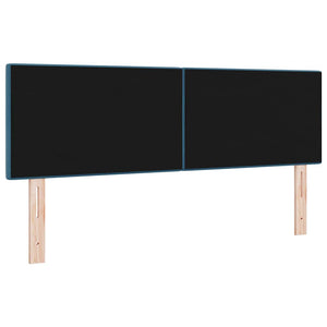 LED Kopfteil Blau Samt 144 cm