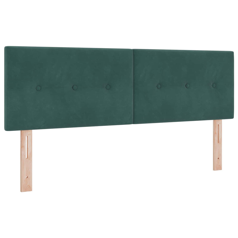 LED Kopfteil Grün 160cm Samt