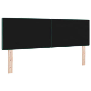 vidaXL LED Headboard with LED Strips Green 160 cm Velvet