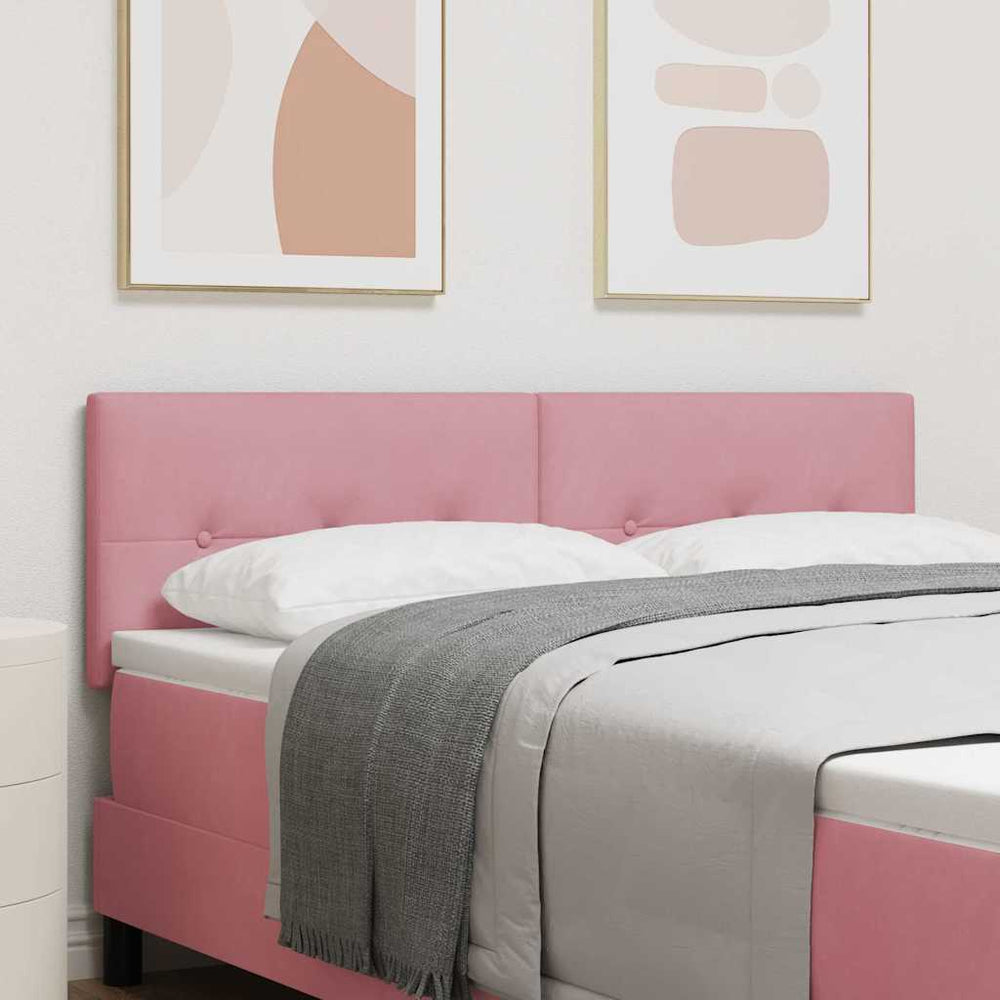 LED Kopfteil Rosa 160 cm Samt