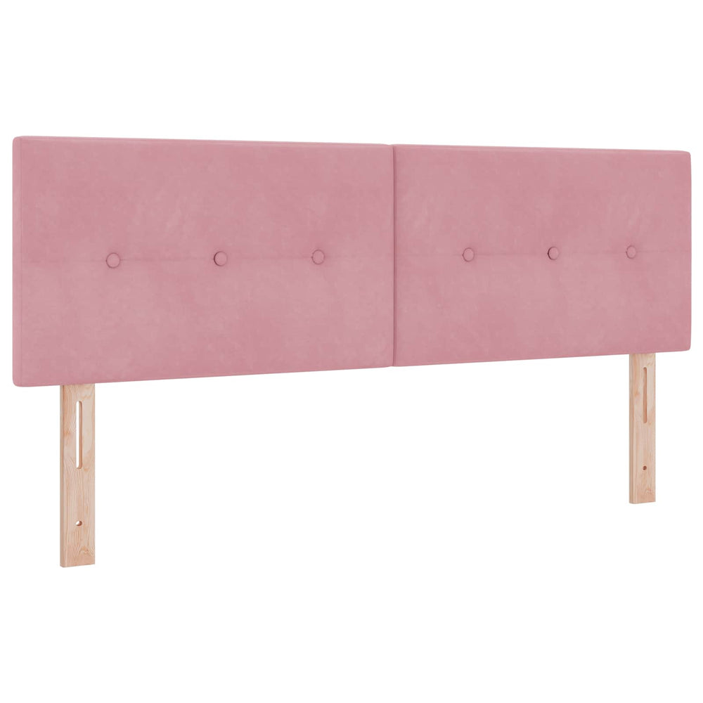LED Kopfteil Rosa 160 cm Samt