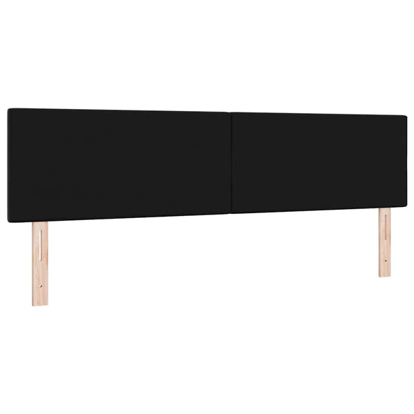 vidaXL Tête de lit LED avec bandes lumineuses LED noir velours 180 cm